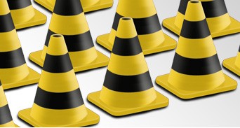 CONRAD, Set of 20 black and yellow beacon cones, 1/50, CON99823/01 - Picture 2 of 2