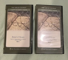 The GREAT COURSES - 4 DVD Set Joyce’s ULYSSES Part 1 & 2 w/Course Guides EX cond