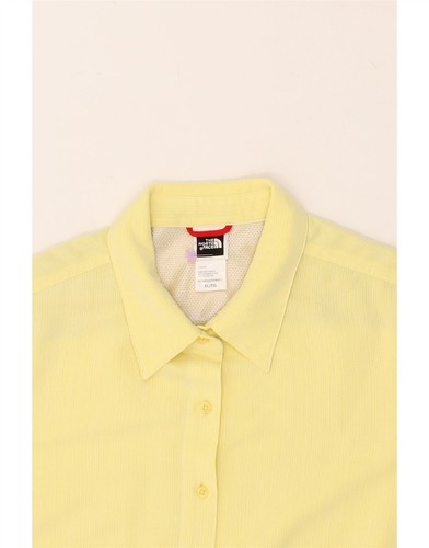 THE NORTH FACE Womens Short Sleeve Shirt UK 18 XL Yellow Polyester AS11 - Picture 3 of 3