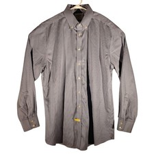 Charles Tyrwhitt dress shirt mens XL XLarge 17/35 blue striped slim fit non-iron