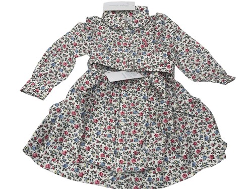 Vestido Ralph Laure Niñas Bebé Talla 12 Meses Floral Volantes Bloomers Manga Larga - Imagen 2 de 7
