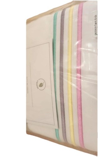 Pottery Barn Kids “Piper” Crib Skirt 16" Drop Rainbow Ribbon Trim NEW, SEALED - Picture 6 of 9