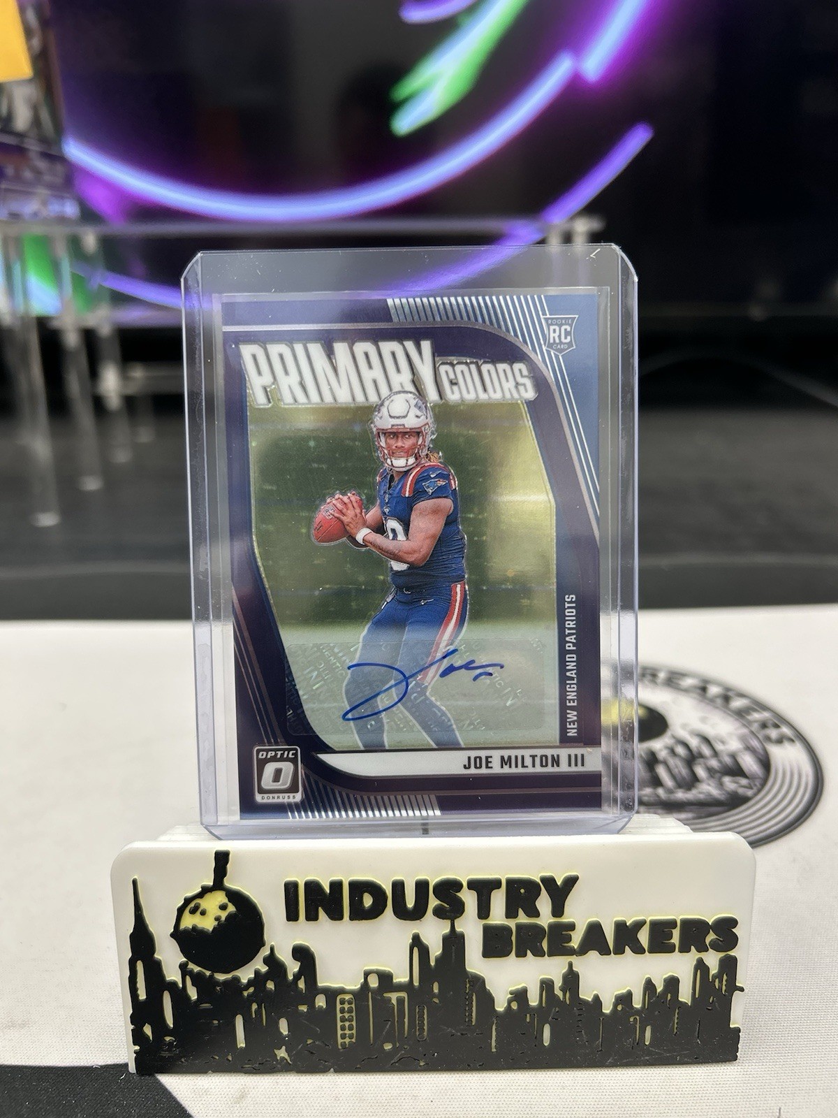 2024 Panini Donruss Optic Joe Milton Rookie Primary Colors Purple Stars /25 #13