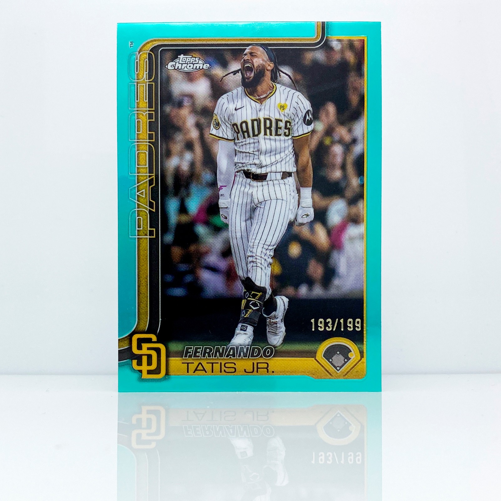 FERNANDO TATIS jr - 2025 Topps Chrome - Aqua Refractor - Padres - 193/199