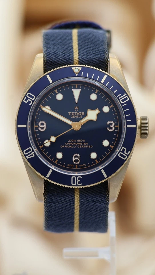 Tudor Black Bay Bronze Bucherer 79250BB Original Papiere + Box