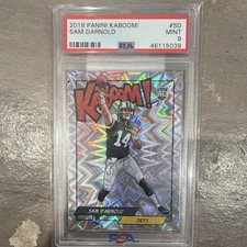 2018 Panini Kaboom! Sam Darnold Rookie PSA 9 Jets K-SD Football Trading Card
