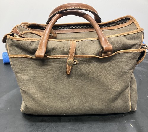 Holland Brothers Land Rover Waxed Canvas Bag/Briefcase FREE Continental USA Ship - Picture 5 of 14