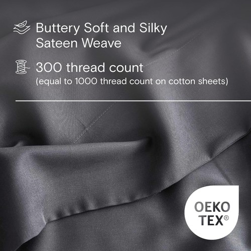 DOZ Sheet Set, 100% Viscose derived from Bamboo, Organically Grown, Buttery S... - 第 3/6 張圖片