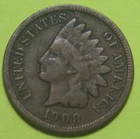 1908-S Indian Head One Cent - 1C - No Reserve!