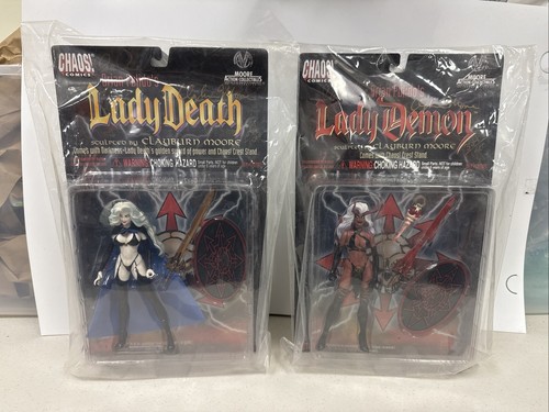 LADY DEATH LADY DEMON SIGNIERT VON BRIAN PULIDO & CLAYBURN MOORE MOORE ACTION - Bild 1 von 4