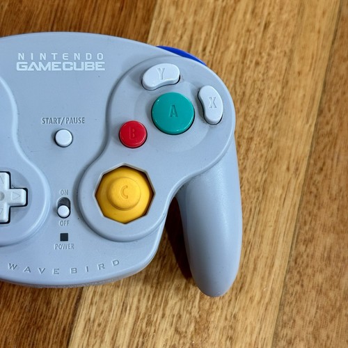 Nintendo GameCube Wavebird Wireless Controller w/ Receiver Platinum Silver Wii - Bild 3 von 13