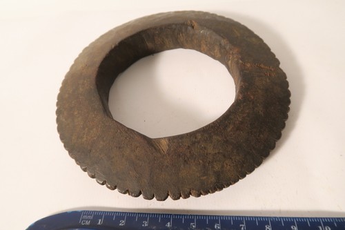 Alter Holzreif Lobi Gurunsi Dagara HN47 Rare old Bracelet wood 13x12x2cm - Picture 10 of 10