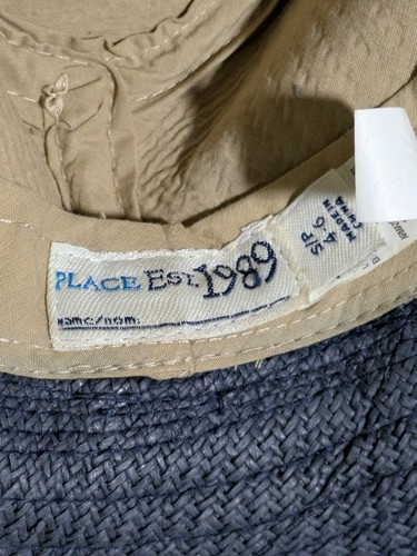 Boys Tan and Blue Fedora Hat Size 4-6 Small. - Picture 4 of 4