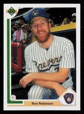 Ron Robinson 1991 Upper Deck #620 Milwaukee Brewers Baseball Card