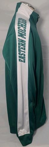Original Stuff Eastern Michigan University grüne Jacke mit durchgehendem Reißverschluss Herren Lrg ~ gebraucht - Bild 5 von 12