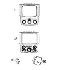 Genuine Mopar A/C And Heater Module 68105017AE