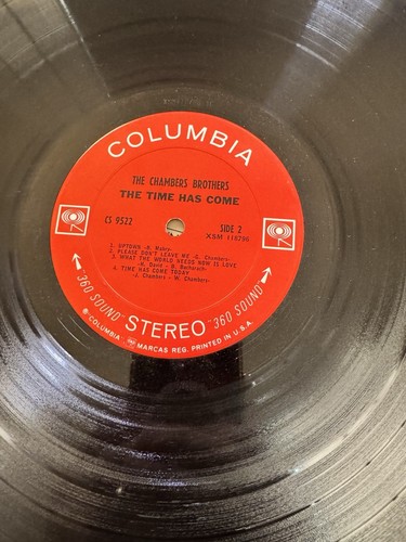 THE CHAMBERS BROTHERS - ‘The Time Has Come’ - 1967 Vinyl Record [CS 9522] - Picture 4 of 4