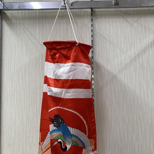 Tokunaga Carp Streamer 1.5M Red Balcony Koinobori Polyester Satin Water-Resist - Picture 3 of 8