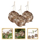 3Pcs Garden Hummingbird Nest with Natural Nesting Material for Birds