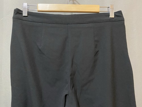 NWT ZARA Women Side Zip Mid-Rise Asymmetric Fold Over Wide-Leg Pants SZ L Black - Picture 9 of 14