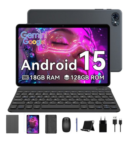 TABWEE T80 (18+128) 10.1” 2025 Android 15 incl. Tastatur, Maus, Stift Tablet - Bild 1 von 6