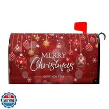 Merry Christmas Mailbox Cover Standard Size 18"x21" Christmas Happy New Year 