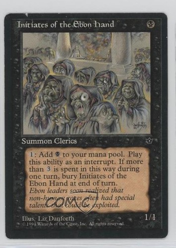 Initiates of the Ebon Hand (Danforth) Magic: Fallen Empires 1994 - Picture 1 of 2