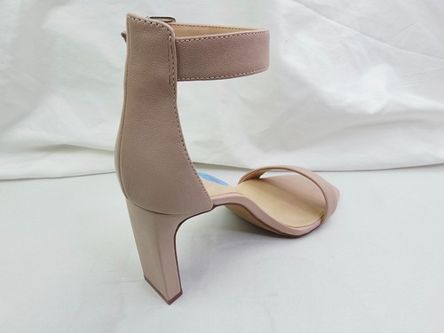 Zapatos de salón Vince Camuto 7,5 M Bendiva para mujer con correa en el tobillo punta abierta tacón bloque tostado NUEVO - Imagen 12 de 13