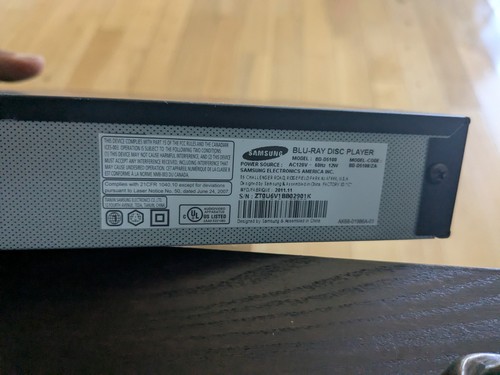 Samsung BD-D5100 Blu-Ray Disc DVD Player And Remote Control Black Mint Condition - Picture 7 of 19