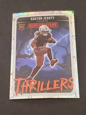 Ashton Jeanty 2025 Rookies & Stars Thrillers Silver Prizm RC Las Vegas Raiders