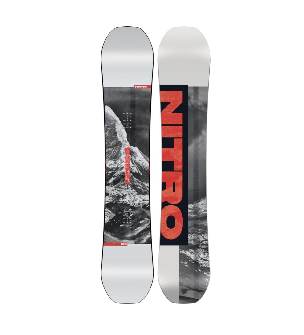 Nitro Prime RAW Flat Out Rocker Snowboard 158cm (schwarz/grau)
