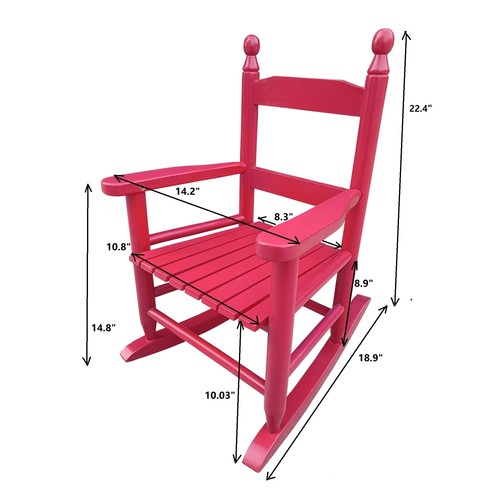 Children's rocking rose red chair- Indoor or Outdoor -Suitable for kids-Durable - Picture 10 of 10