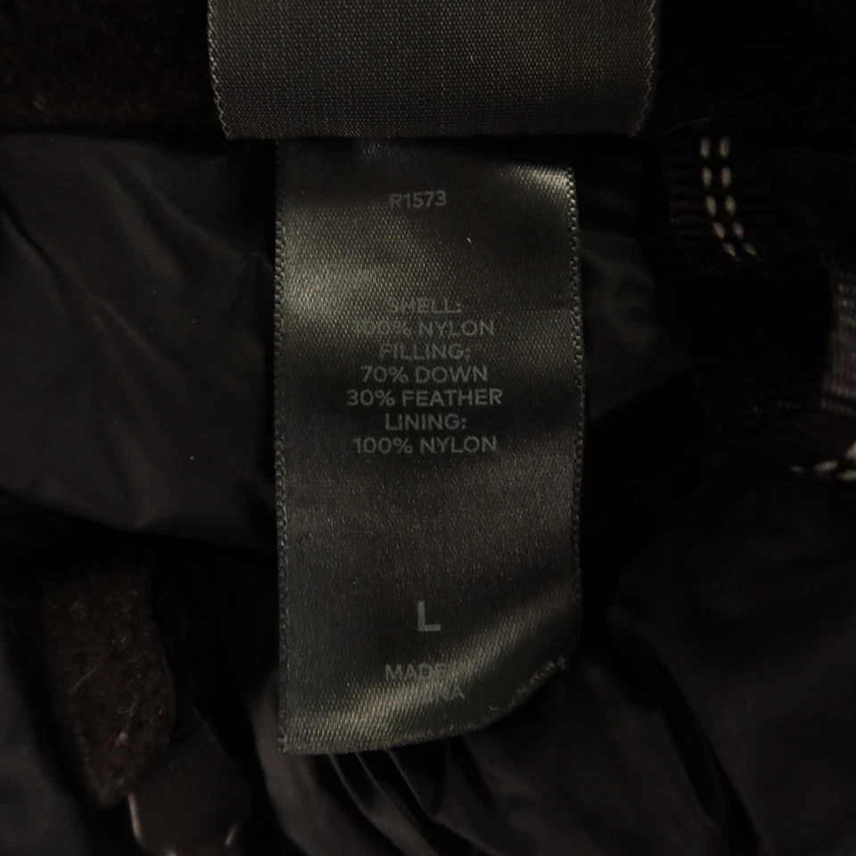 Chaqueta Champion Para Hombre L Negra 70 Plumón 30 Pluma Puffer Chaleco Ligero Foto 4 de 4