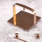 1Pc Stainless Steel Napkin Holder Desktop Paper Tissue Holder (Rose Gold)