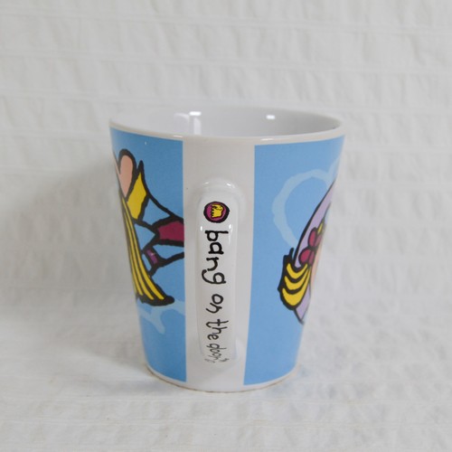 Bang On The Door Tasse Y2K Groovy Chick 2004 Keramik Blau Kinnerton - Bild 2 von 8