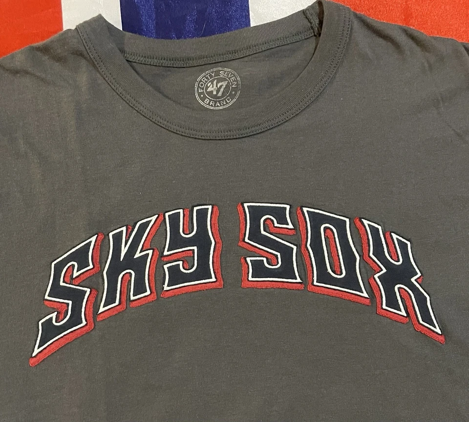 Camiseta de béisbol '47 marca MiLB Colorado Springs Sky Sox para hombre con logotipo cosido en L Foto 2 de 4