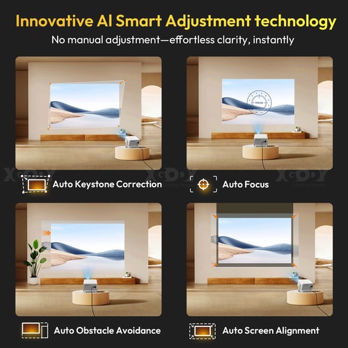 XGODY 4K UHD Projector 25000LMS 1080P 3D 5G WiFi Bluetooth Video Home Theater - Picture 5 of 95