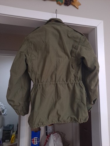 Vintage, US Army Cold Weather Field Coat M65 Field Jacket,w/ Patches Size Sm Reg - Picture 8 of 11