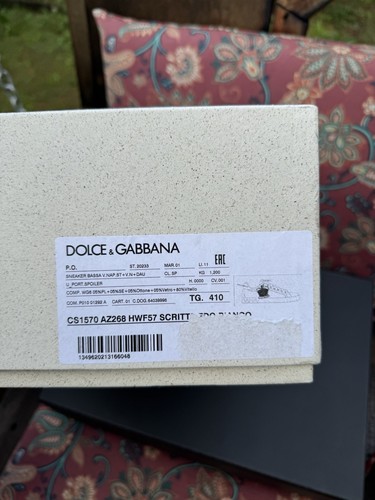 Dolce and Gabbana Crown Patch Portofino Sneakers 8 US / 7 UK RETAIL $1,150 + TAX - Picture 8 of 8