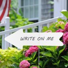  5Pcs Blank Yard Signs with Stakes DIY Plastic Blank Signs DIY Yard Signs Stakes