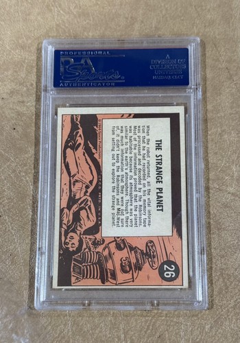 1966 Lost In Space Card #26 The Strange Planet PSA 8 NM - Mint+ Pop Only 1 💥 - Picture 2 of 2