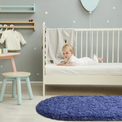 Fluffy Rugs for Bedroom, Shag Cute Area Rug for Girls/Kids and Kids Baby Room... - Picture 5 of 9
