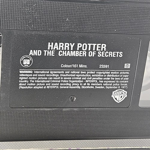 Harry Potter and the Chamber of Secrets VHS Tape - Picture 3 of 3