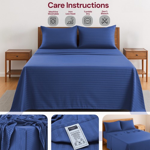 4 Piece Bed Sheet Set Hotel Luxury Ultra Soft Microfiber Deep Pocket Sheets Set - Picture 82 of 110