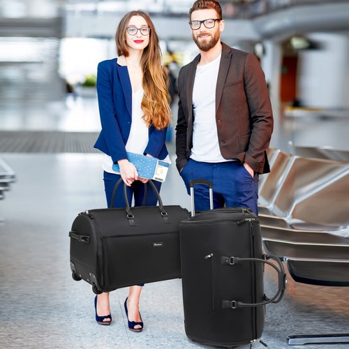 Rolling Garment Bags, Large Garment Duffle Bag with Wheels, 3 in 1 Garment Su... - Picture 7 of 7