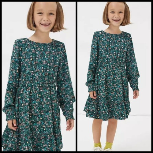 Vestido Floral FAT FACE Young Crew NIÑAS Azul Marino Bosque Talla 11-12 Nuevo con Etiquetas - Imagen 7 de 15
