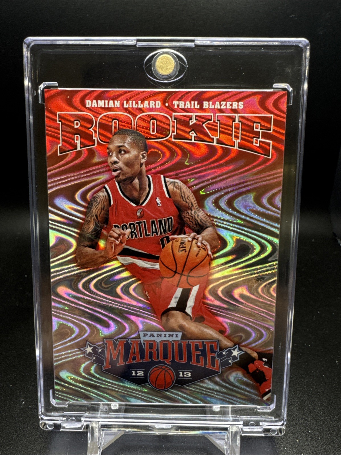 2012-13 Marquee Basketball Swirlorama Rookie RC #151 Damian Lillard