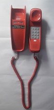 Vtg Burnt Orange Bell System Western Electric TRIMLINE Push Button Wall Phone