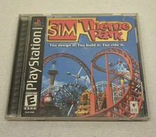 Sim Theme Park (Playstation PS1) CIB Complete w/ Manual - TESTED and WORKING