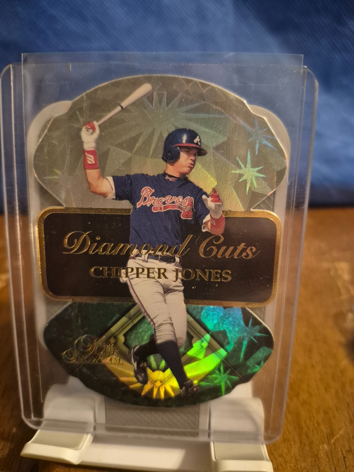 1997 Flair Showcase Diamond Cuts Chipper Jones #9 HOF